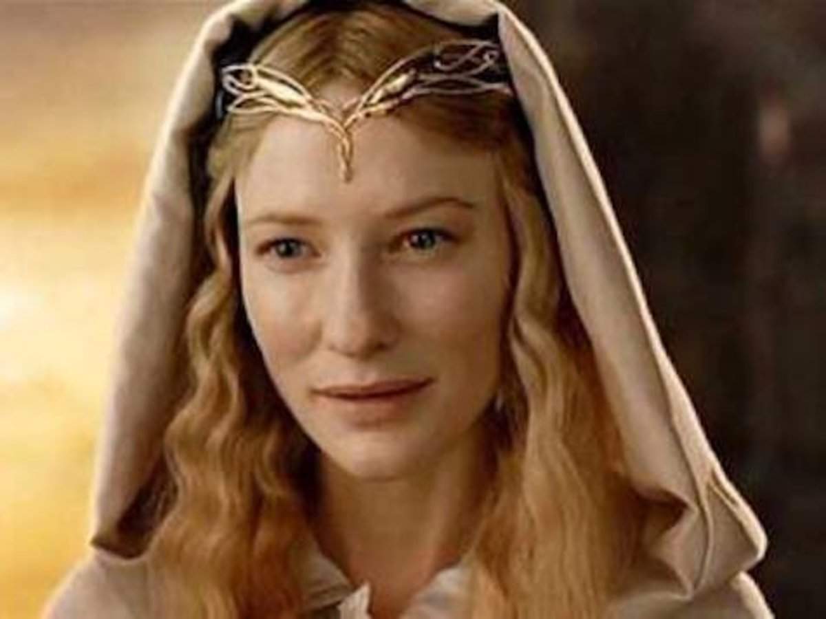 Cate Blanchett como Galadriel na trilogia O Senhor dos Anéis