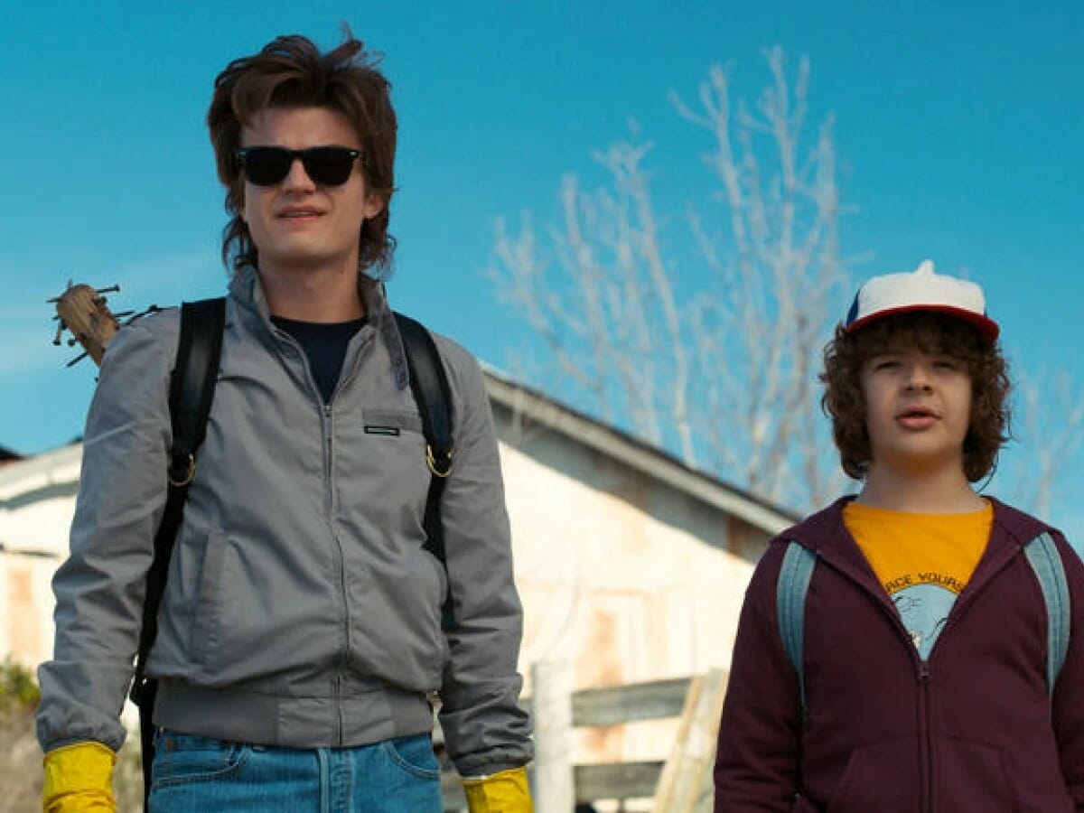 Steve e Dustin em Stranger Things