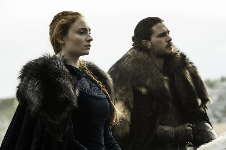Sansa e Jon em Game of Thrones Sansa e Jon em Game of Thrones