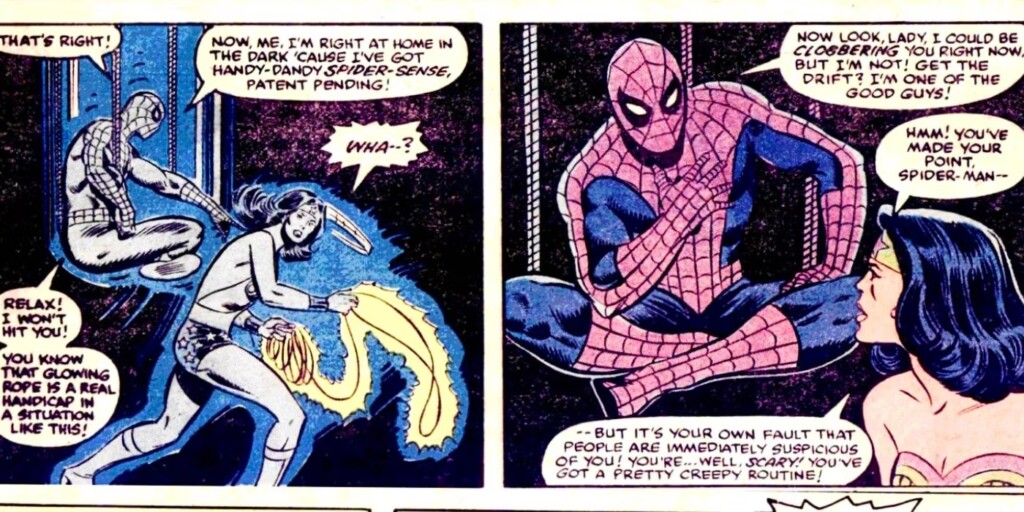 Homem-Aranha e Mulher-Maravilha conversam em HQ