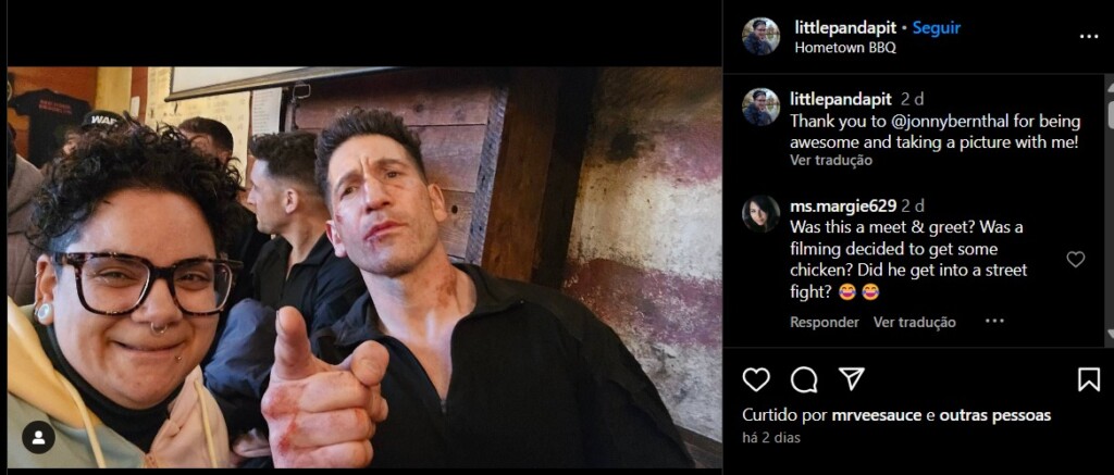 Jon Bernthal no set de Demolidor