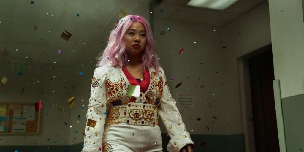 Stephanie Hsu em Tudo em Todo o Lugar ao Mesmo Tempo