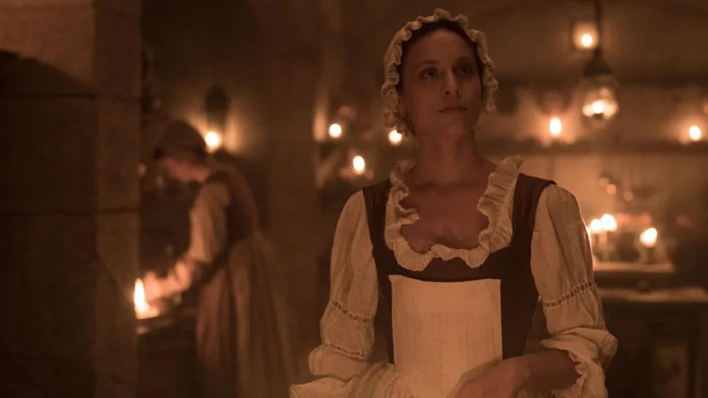 Michelle Jenner como Clara Belmonte em A Cozinheira de Castamar Michelle Jenner como Clara Belmonte em A Cozinheira de Castamar