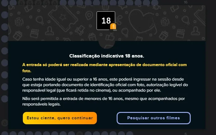 Aviso do Ingresso.com