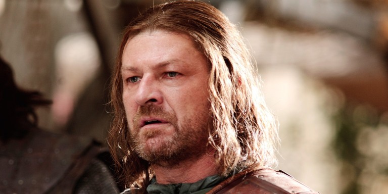 Sean Bean como Ned Stark em Game of Thrones