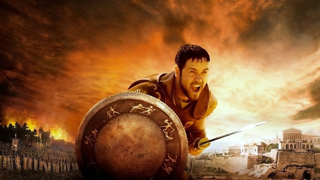 Russel Crowe em Gladiador