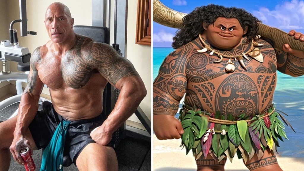 Moana: Dwayne Johnson aparece como Maui em set do live-action