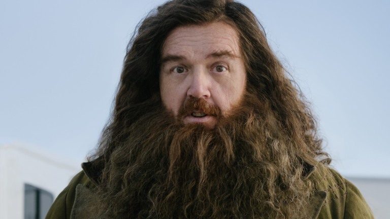 Nick Frost como Rúbeo Hagrid Nick Frost como Rúbeo Hagrid